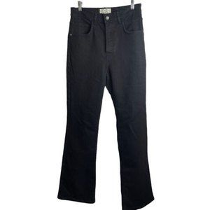 We The Free High Rise Button Fly Bootcut Jeans Black Size 28